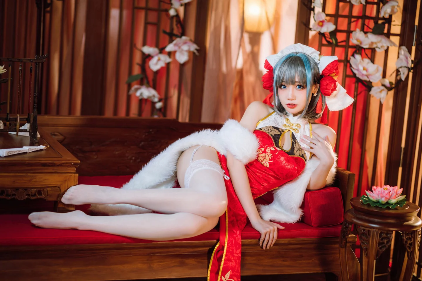 焖焖碳 - 碧蓝航线·柴郡旗袍 [29P-186MB] tg@simisebaisi 【丝足阁】010.webp